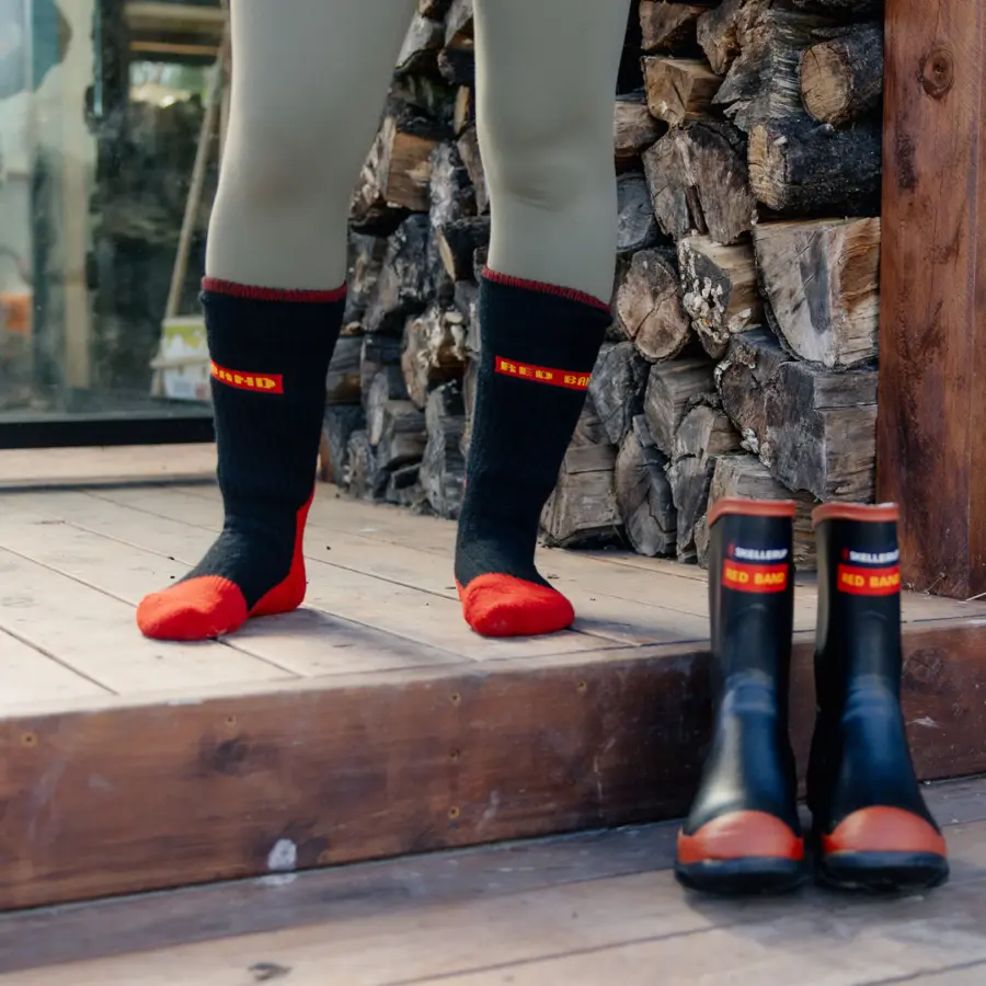 Red Band sock old hover